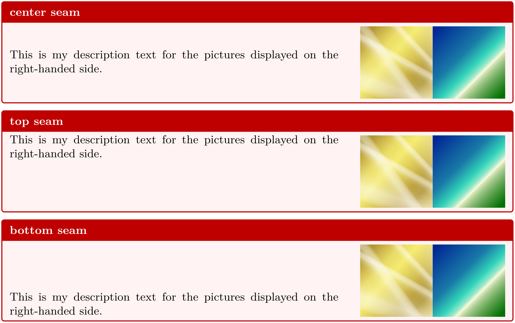 Compiled output